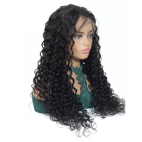 Boîtes d'emballage directement du fournisseur, logo personnalisé disponible, YesWigs, perruque Deep Wave en cheveux humains, perruque Lace Front pour femmes noires