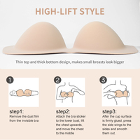 Sujetadores Adhesivos de Silicona Invisible Lift para Mujer, Diseño sin Espalda Cómodo, Antitranspirante, Hipoalergénico, Sexy, Tallas Grandes