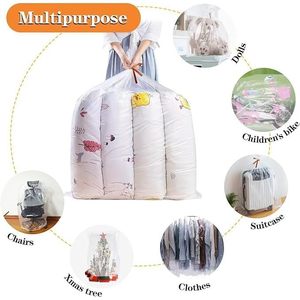 24x24 Inch Clear Plastic <b>Bags</b> Heavy Duty 2 Mil Three Side Seal For Packaging Storage Shipping 50 Pcs - Product Image 4