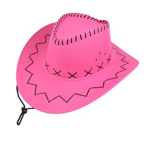 หมวก<span class=keywords><strong>คาวบอย</strong></span>ผ้าสักหลาดสำหรับผู้หญิงผู้ชาย,หมวก<span class=keywords><strong>คาวบอย</strong></span>สีส้มมีสายดึงคอปรับได้ - Product Image 5