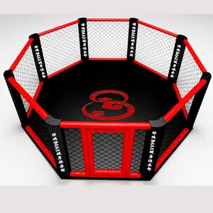 Anel de boxe da gaiola octogonal da competição padrão mma profissional para venda