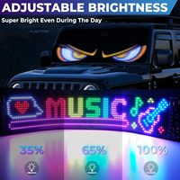 Panneau matriciel LED flexible pour pare-brise de voiture, affichage 32x160, couleur pleine, étanche, télécommande pour la publicité