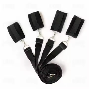 침대 게임 핸드 커프스 인기 성인 속박 구속 섹스 SM BDSM 노예 침대 속박 기어 커플과 여성을위한 섹스 토이 - Product Image 3