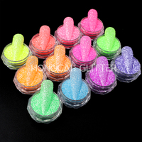 Diamantes de Neón Brillantes al por Mayor, Poliéster, Purpurina Fina Fluorescente, Polvo para Manualidades Festivas, Decoraciones Navideñas a Granel