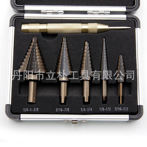 Li Pu Inch <b>Step</b> <b>Drill</b> Bits 1/4-3/8 3/16-7/8 1/4-3/4 1/8-1/2 3/16-1/2 Hex Shank Steel Drilling Set - Product Image 1