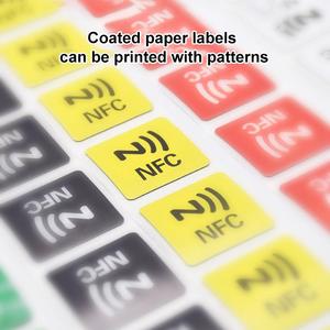 Etiquetas NFC RFID Programables Personalizadas <span class=keywords><strong>con</strong></span> Chip NTAG213 215 216, Etiquetas RFID HF de 13.56MHz, Redondas de PET de 25mm, Resistentes al Agua - Product Image 5