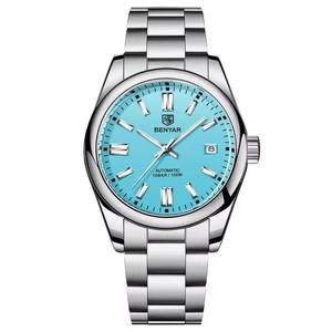 BENYAR 5185 Classic Men's <b>Automatic</b> Mechanical Watch Stainless Steel Waterproof Brand Wrist Watches - Product Image 4