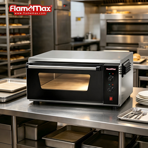 Horno <span class=keywords><strong>de</strong></span> pizza <span class=keywords><strong>de</strong></span> acero inoxidable para encimera <span class=keywords><strong>de</strong></span> horno <span class=keywords><strong>de</strong></span> cubierta profesional eléctrico <span class=keywords><strong>de</strong></span> una bandeja <span class=keywords><strong>de</strong></span> una sola cubierta a la <span class=keywords><strong>venta</strong></span> - Product Image 1
