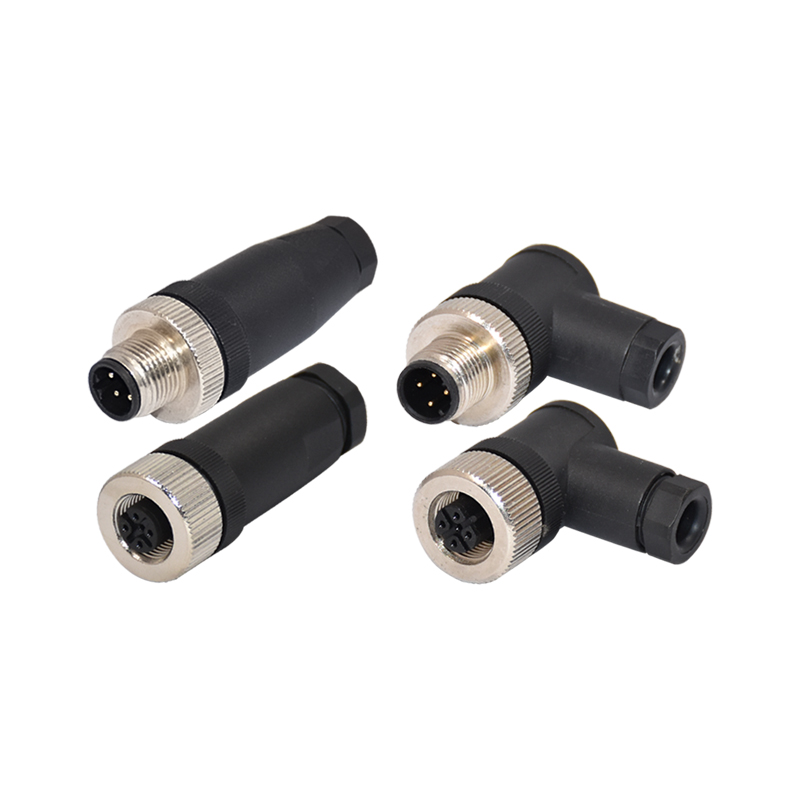 Straight Female M12 Waterproof Connector 17 Pin Plastic Assembly