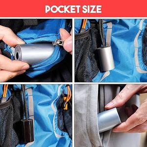 <span class=keywords><strong>Nastro</strong></span> Adesivo di Sopravvivenza Portatile Mini <span class=keywords><strong>Nastro</strong></span> in Tessuto con Moschettone Impermeabile Resistente per Riparazioni di Emergenza Attrezzatura Outdoor - Product Image 6
