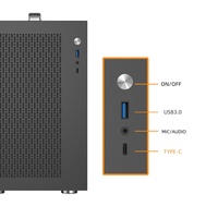 Wholesale Portable Mid Tower Gaming Computer PC Case Cabinet Aluminum Micro ATX Mini ITX Glass Side Panel Desk Cases & Towers