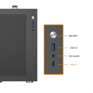 Gabinete <span class=keywords><strong>de</strong></span> PC para Juegos, Portátil, <span class=keywords><strong>de</strong></span> Torre Media, <span class=keywords><strong>de</strong></span> Aluminio, Micro ATX, Mini ITX, con Panel Lateral <span class=keywords><strong>de</strong></span> Vidrio, para Escritorio - Product Image 5