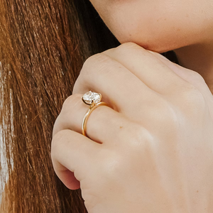 Bague de fiançailles élégante en moissanite avec halo caché, en argent, pour femme, bijoux de luxe, cadeau de mariage - Product Image 6