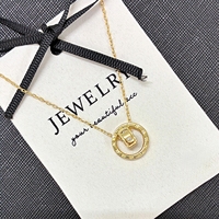 Kalung Perak Sterling 925 Lapis Emas Desain Jam Produk Terlaris Wanita Elegan Keren Sederhana Modis