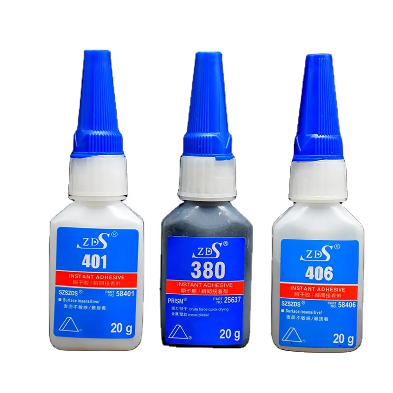 ZDS Manufacturer Wholesale Super Adhesives & Sealants 401 Glue 502 Ib Ultra Super Glue Cyanoacrylate