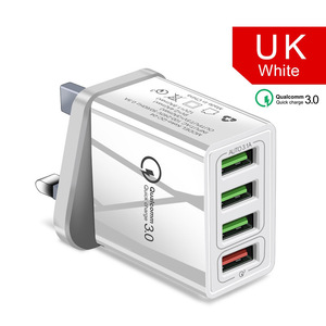 เครื่องชาร์จโทรศัพท์มือถือ 4USB แบบชาร์จเร็ว คุณสมบัติ 3.1A 48W QC3.0+2A หัวชาร์จแบบหลายพอร์ต - Product Image 3