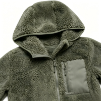 Veste en polaire pour filles, douce et moelleuse, en fausse fourrure sherpa, à capuche, pour l'hiver, chaude, légère et confortable, style Teddy
