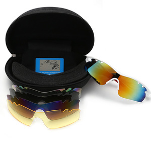 Cycling Sunglasses Polarized <b>PC</b> Lens Windproof Outdoor Sports Glasses <b>Set</b> 9302 - Product Image 2