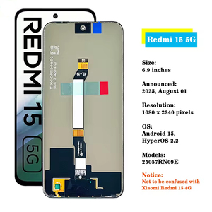 หน้าจอ LCD สำหรับ redmi 15 4G 5G หน้าจอโทรศัพท์มือถือความละเอียดสูงจอแสดงผล LCD ทั่วโลกจัดส่งรวดเร็วอะไหล่หน้าจอโทรศัพท์ - Product Image 2