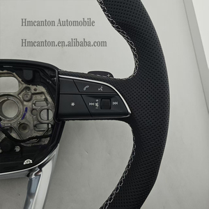 Volante de Cuero Perforado de Alta Calidad para Audi A3 A4 A5 A6L A8 Q3 Q5 Q7 Q8 TT B9 - Product Image 5