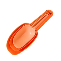 Ensemble de 3 pelles à glace écologiques en plastique PP épaissi pour aliments, farine, riz, thé, pour la pâtisserie maison et le bricolage