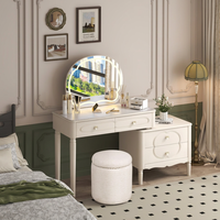 Table de toilette de chambre à coucher de style populaire, personnalisable, faible MOQ, mobilier moderne pour la maison