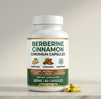 Astrawell Marque Privée Berberine Cannelle Chrome Complexe Capsules OEM Complément Alimentaire pour la Gestion du Poids