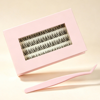 Bulu Mata Tekan Lash Curved Band Tanpa Lem Tahan Lama 3-10 Hari 100% Buatan Tangan Tahan Air CE CPSR ISO untuk UK Prancis Italia