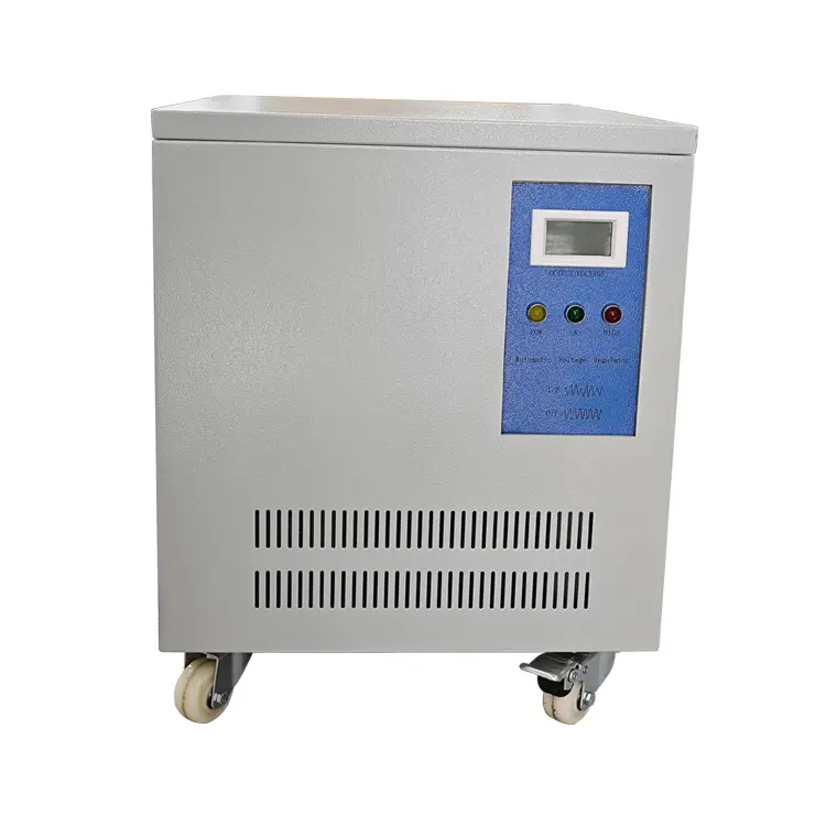 50kva ac voltage regulator 220v single phase automatic voltage stabilizer with servo motor bypass switch