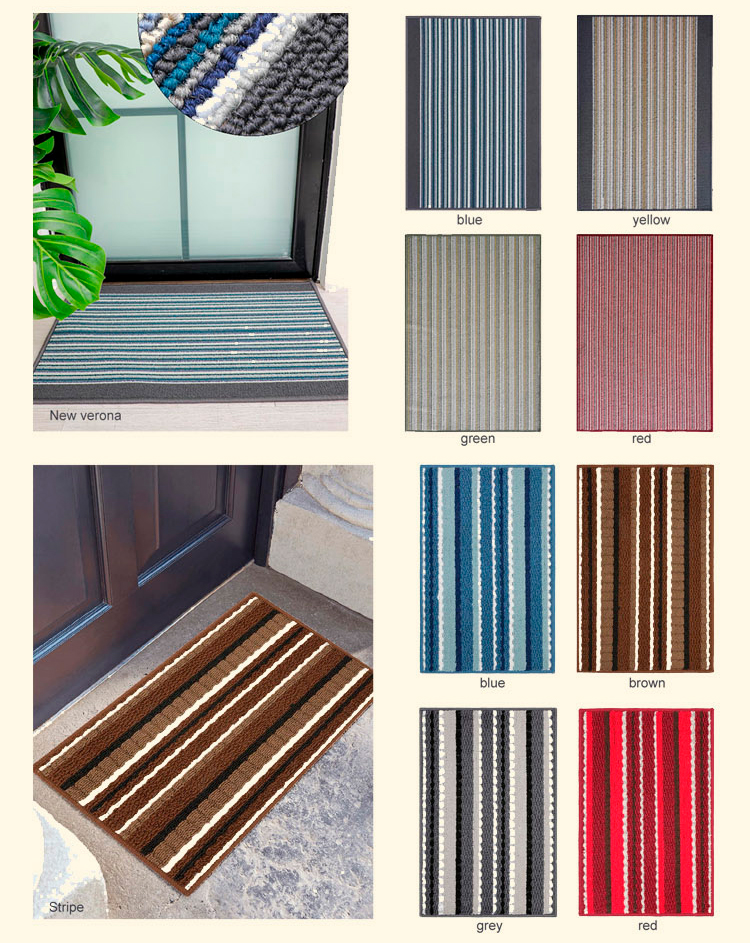 Hot Sale Foot Mat Anti Slip Front Mat Scraper Dust Absorbent Tufted Doormat(图6)