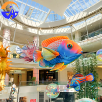 Modèle gonflable personnalisé de poisson Koi géant en forme de créature marine, en tissu Oxford avec souffleur, accessoire publicitaire gonflable décoratif