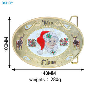Vente <span class=keywords><strong>en</strong></span> gros d'accessoires de déguisement de Noël avec logo personnalisé français 148*106mm Boucles de ceinture <span class=keywords><strong>en</strong></span> métal <span class=keywords><strong>en</strong></span> alliage de zinc pour <span class=keywords><strong>le</strong></span> <span class=keywords><strong>père</strong></span> Noël - Product Image 5