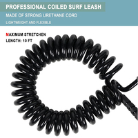 OEM Surfboard Leash toutes les tailles avec double émerillons en acier inoxydable performance Surfing Leash For Surf wing paddle foil