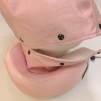 Oreiller de voyage en U pour enfants, détachable avec capuche, multifonctionnel, appui-tête de voiture, oreiller de sommeil, fermeture personnalisée par fermeture éclair/boutons