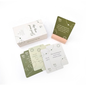 Ecologiche carte da gioco personalizzate educative per bambini affermazione Flash card per giochi da tavolo divertente apprendimento carte da gioco - Product Image 6