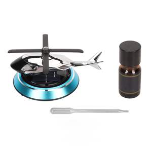 Ambientador de aire de coche moderno de alto rendimiento Diseño de helicóptero solar de metal <span class=keywords><strong>con</strong></span> líquido Perfume de coche nuevo Excelente buen servicio - Product Image 1