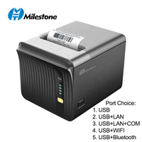 Imprimante thermique sans fil haute performance Milestone P80A 80 mm 203 dpi avec prise en charge des codes-barres pour machine de paiement TPV