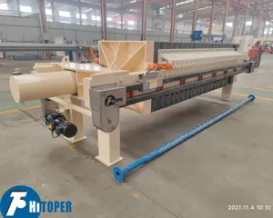 Industry sludge dewatering machine high efficiency 870mm membrane filter press equipment