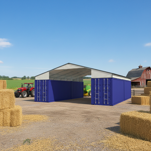 SGC1919-H485 Grands Garages Extérieurs <span class=keywords><strong>Préfabriqués</strong></span> – Abri Conteneur Métallique pour Bâtiments - Product Image 1