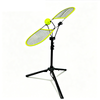 Entraîneur de swing de pickleball et de tennis portable, rotatif à 360 degrés, réglable en hauteur, machine d'entraînement au spin pour débutants