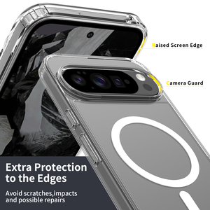 Para <span class=keywords><strong>Google</strong></span> <span class=keywords><strong>Pixel</strong></span> 10 <span class=keywords><strong>Pro</strong></span> XL Funda magnética, Clear TPU + PC 2 en 1 Funda de teléfono móvil a prueba de golpes para <span class=keywords><strong>Google</strong></span> <span class=keywords><strong>Pixel</strong></span> 6A <span class=keywords><strong>7</strong></span> 8A 9 10 <span class=keywords><strong>Pro</strong></span> XL - Product Image 2