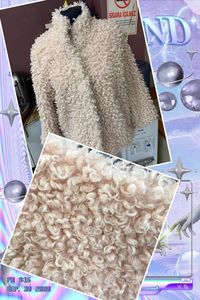 <span class=keywords><strong>Tissu</strong></span> de <span class=keywords><strong>fausse</strong></span> <span class=keywords><strong>fourrure</strong></span> bouclée personnalisée de haute qualité Tissus de <span class=keywords><strong>fausse</strong></span> <span class=keywords><strong>fourrure</strong></span> de polyester bouclés à poils longs de luxe - Product Image 4