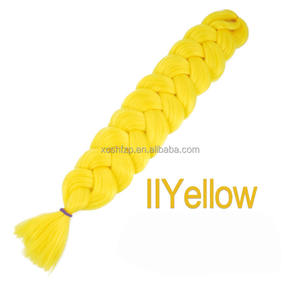 Cabello Trenzado Afro Yaki de Alta Calidad, Preestirado, <span class=keywords><strong>Jumbo</strong></span>, de 82 Pulgadas y 165g, Extensiones de Cabello para Trenzas Crochet y Box Braids, Disponible en Stock - Product Image 6