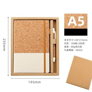 Recycled Material Eco-friendly <b>A5</b> Notebook Gift Set with Pen Sustainable Corporate Stationery Kit Custom Logo Wholesale - Product Image 2