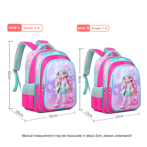 Sac d'école pour enfants, cartable pour élèves du primaire, sac à dos 3D en EVA rigide pour garçon et fille, ensemble 3 pièces avec barre de traction - Product Image 4