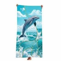 Serviette en microfibre personnalisée à séchage rapide avec impression de logo, protection solaire estivale, serviettes de plage en microfibre douces et populaires de grande taille