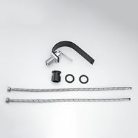 Ensemble de robinet de douche noir en acier inoxydable moderne personnalisable cascade évier robinet d'eau chaude filtre à eau robinets chauffants en céramique