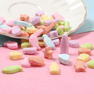 Cabujones de Resina con Diseño de Colores Mezclados, Parte Posterior Plana, Brillantes, Pastel, Confeti, Caramelo, para Decoración de Teléfonos DIY para Niños - Product Image 6