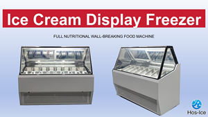 8 Casseroles Affichage de crème glacée dure Congélateur Snack Yaourt Armoire Vitrine Gelato personnalisée à vendre - Product Image 3