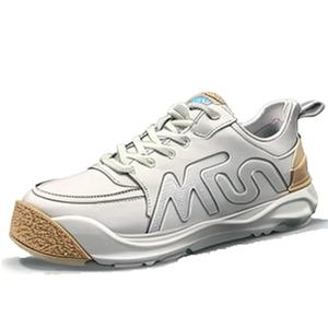 Sepatu Kasual Pria Kulit dengan Bagian Atas Jaring, Logo Kustom, Sol Tebal, Bernapas, Tahan Air, untuk Lari, Jalan, dan Aktivitas Luar Ruangan - Product Image 4